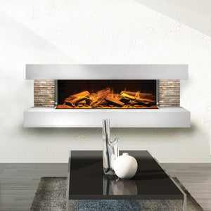 Compton 44'' Electric Fireplace Suite by European Home