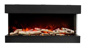 Amantii 60″ wide x 3-7/8″ in depth – 3 Sided Glass Smart Electric Fireplace 60-TRV-slim