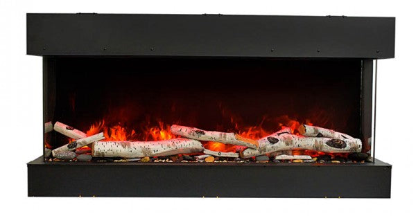 Amantii 60″ wide x 3-7/8″ in depth – 3 Sided Glass Smart Electric Fireplace 60-TRV-slim