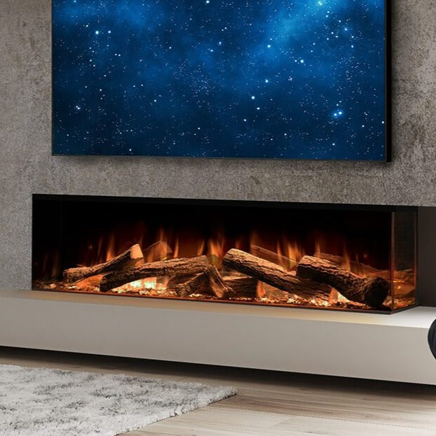 Linnea Electric Fireplace 60" HALO by European Home - Close Up - Very Good Fireplaces