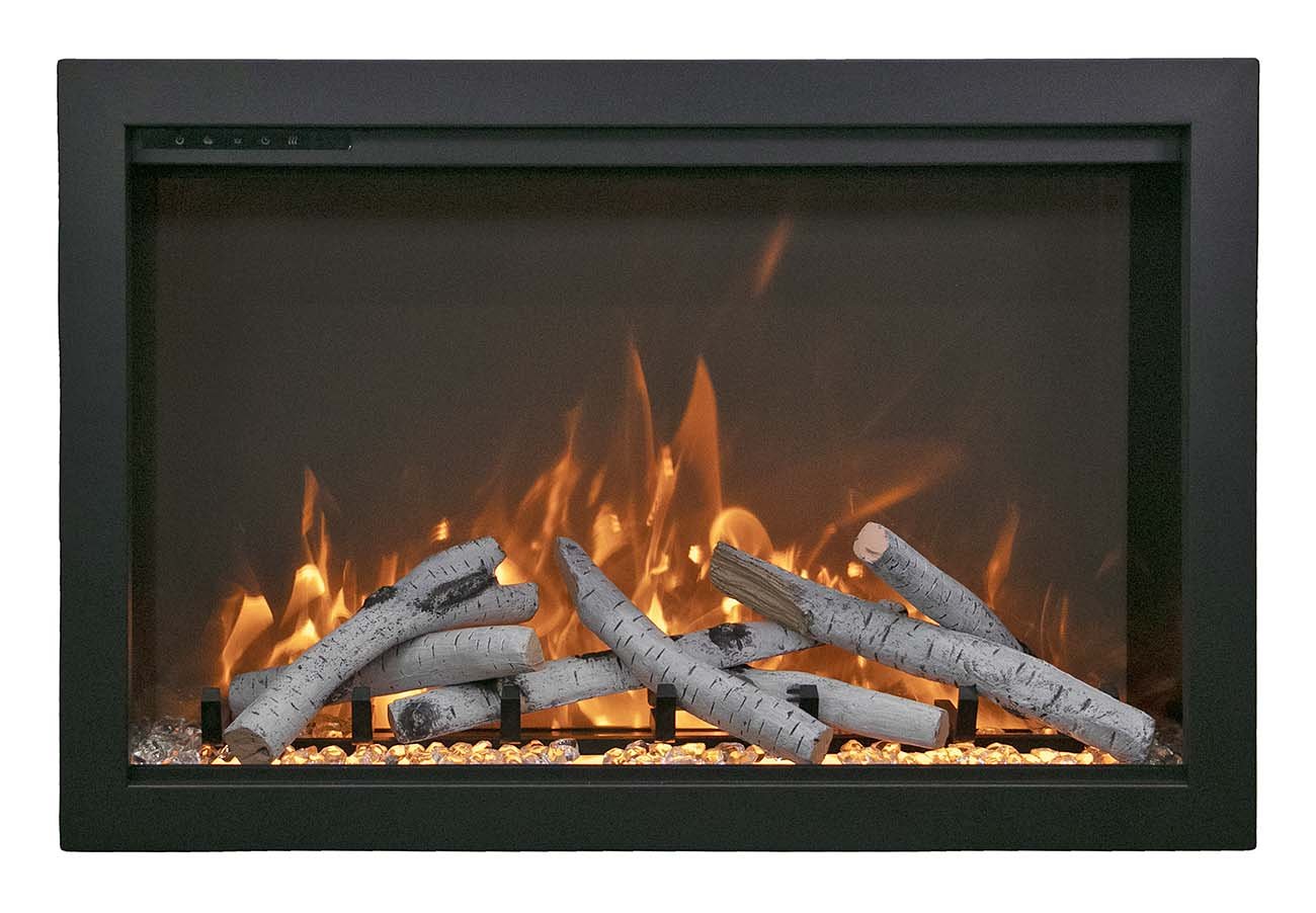 Amantii 38" Traditional Bespoke Indoor / Outdoor Smart Electric Fireplace