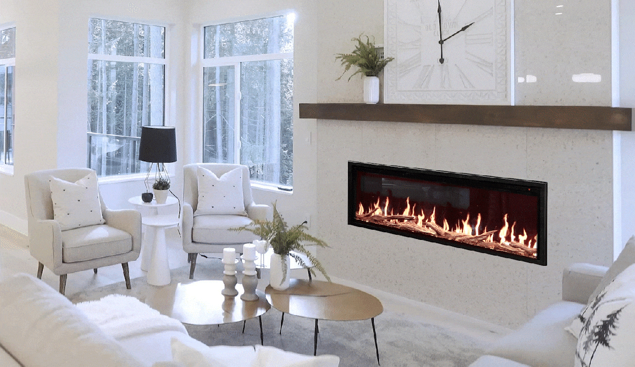 Modern Flames 100" Orion Slim Built-In Electric Fireplace