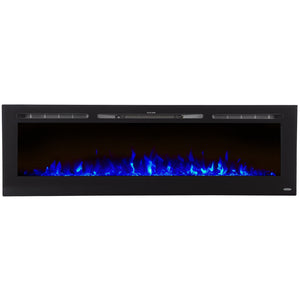 Touchstone Sideline 72" Recessed or Mounted Electric Fireplace
