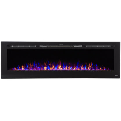 Touchstone Sideline 72" Recessed or Mounted Electric Fireplace