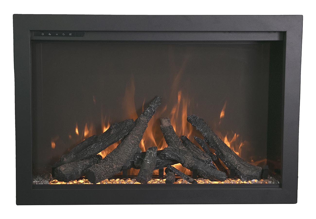 Amantii 33" Wide Traditional Bespoke Insert Smart Electric Fireplace