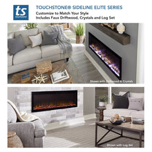Load image into Gallery viewer, Touchstone Sideline Elite Smart 80050 84&quot; WiFi-Enabled Recessed Electric Fireplace (Alexa/Google Compatible)