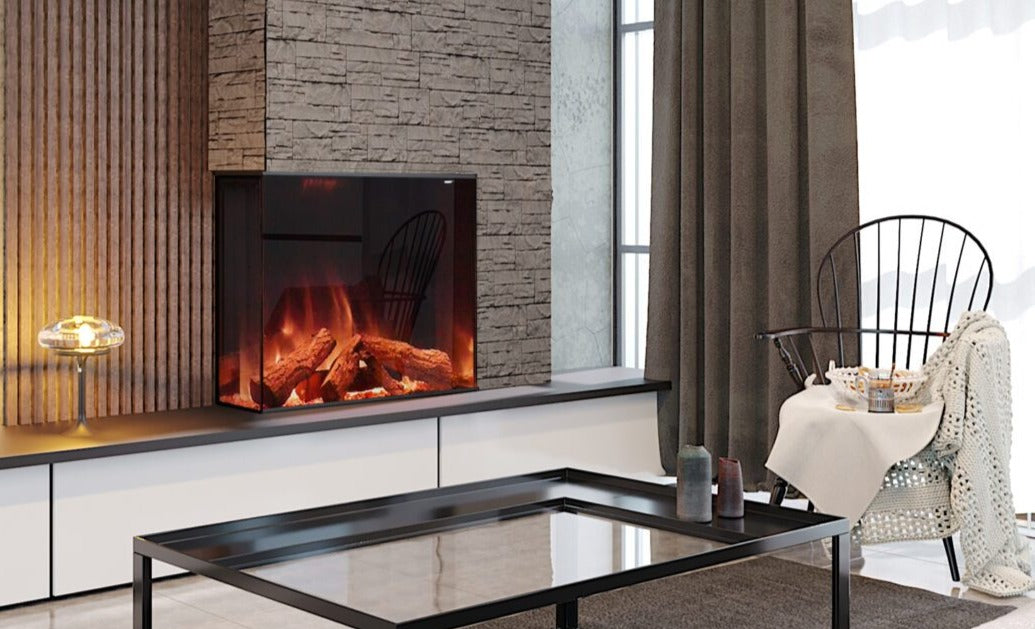 Tyrell Corner Style Electric Fireplace - European Home | Very Good Fireplaces