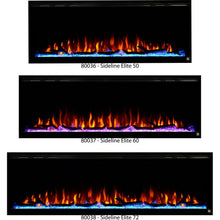 Load image into Gallery viewer, Touchstone Sideline Elite Recessed Electric Fireplace available in 50&quot;, 60&quot;, and 72&quot;.