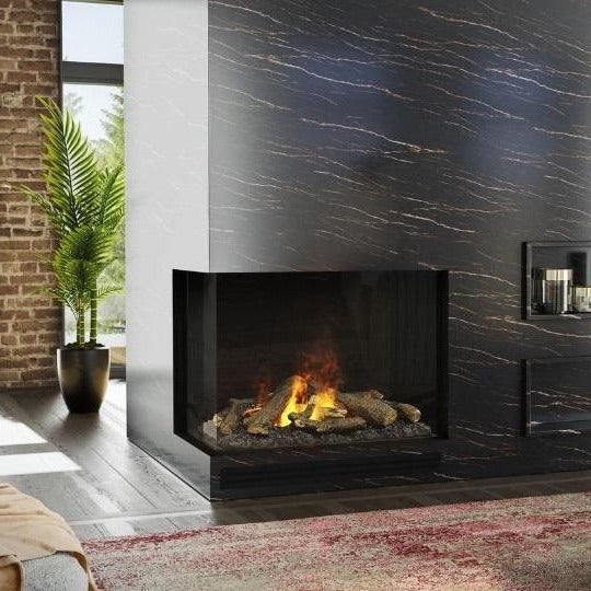 Faber 32" e-MatriX Water Vapor Left Corner Electric Fireplace Insert