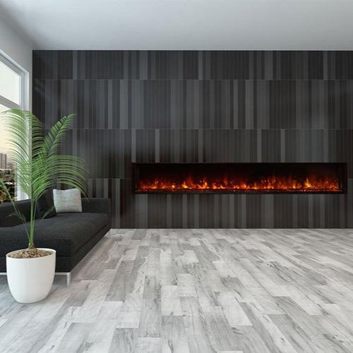 Contemporary Living Room with Modern Flames 100