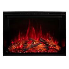 Load image into Gallery viewer, Modern Flames Redstone Built-In Electric Fireplace with red flame