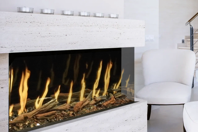 Modern Flames 60" Orion Multi Built-In Electric Fireplace
