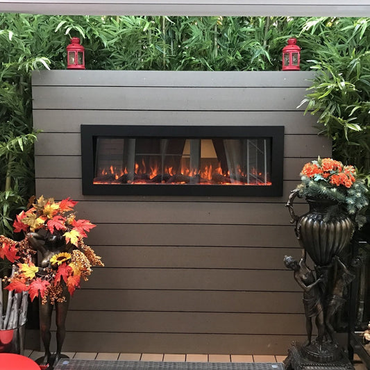 fireplace | Touchstone Sideline 50" Indoor/Outdoor electric fireplace