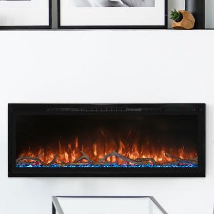 Modern Flames Slimline Fireplace | 50" Wall Mount or Recessed Electric Fireplace - Very Good Fireplaces