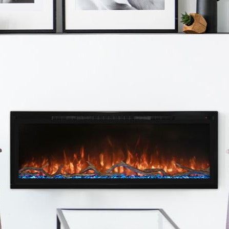 Modern Flames Slimline 100" Built-In Linear Electric Fireplace - Very Good Fireplaces