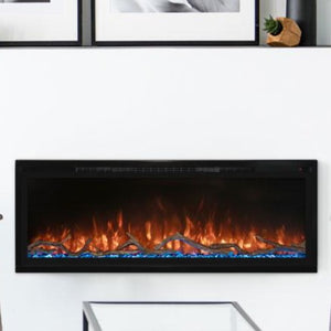 Modern Flames Slimline Fireplace - 60" Wall Mount or Recessed Electric Fireplace - Very Good Fireplace