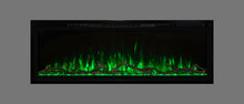 Load image into Gallery viewer, Modern Flames Slimline Fireplace - 60&quot; Wall Mount or Recessed Electric Fireplace with Green Flames - Very Good Fireplace