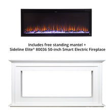 Load image into Gallery viewer, Touchstone Sideline Elite 50-inch Smart Electric Fireplace with Surround Mantel