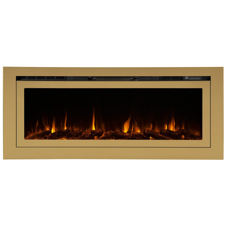 Touchstone The Sideline Deluxe Gold 50" 86275 Recessed Smart Electric Fireplace